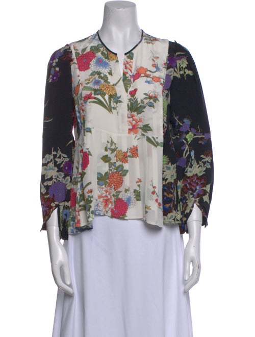 Isabel Marant Silk Floral Print Blouse