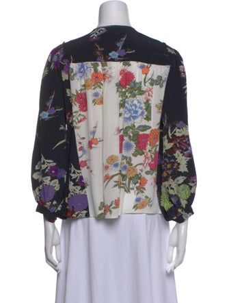 Isabel Marant Silk Floral Print Blouse