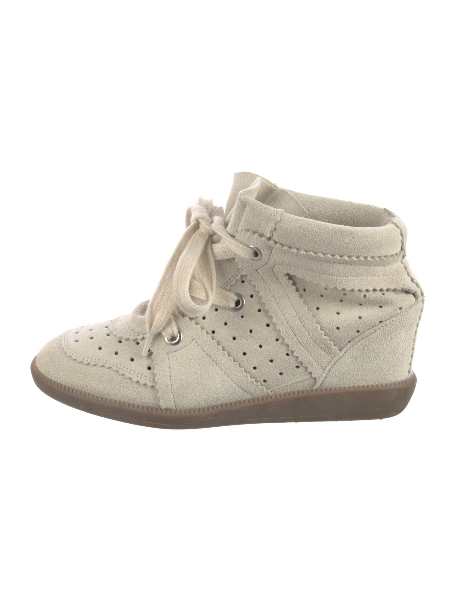 Isabel Marant Suede Wedge Sneakers