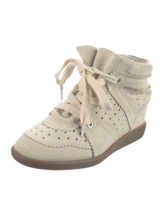 Isabel Marant Suede Wedge Sneakers