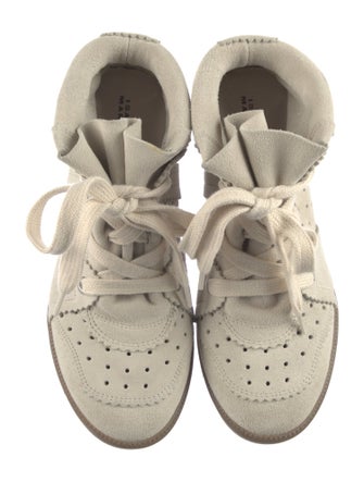 Isabel Marant Suede Wedge Sneakers