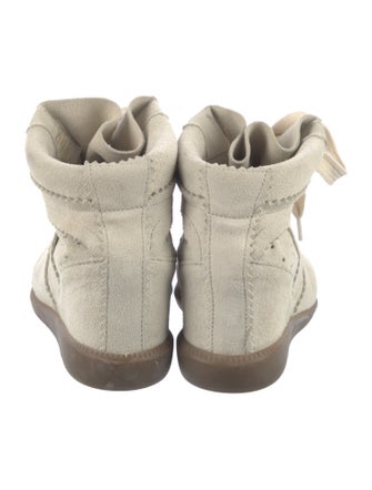 Isabel Marant Suede Wedge Sneakers