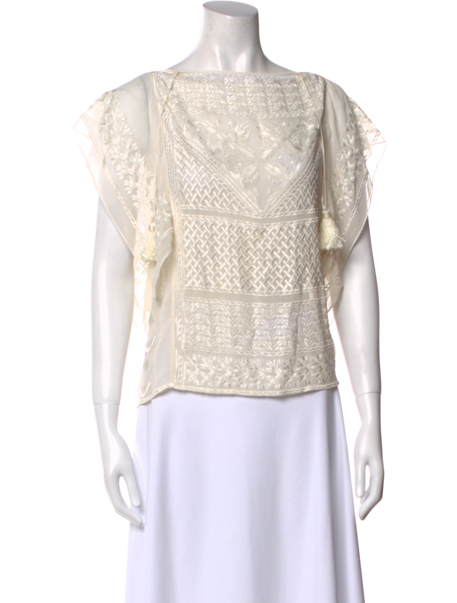 Isabel Marant Silk Bateau Neckline Blouse