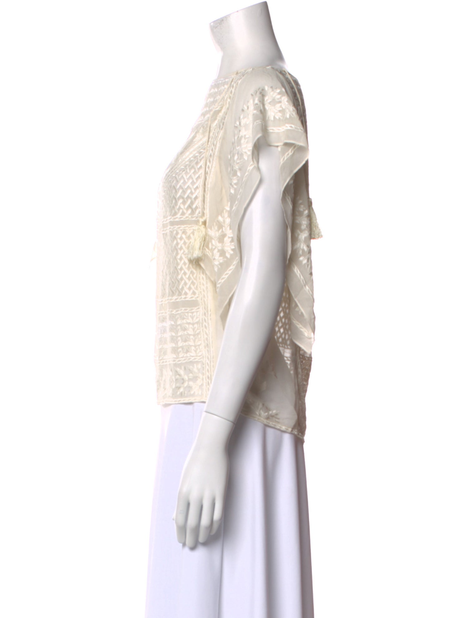 Isabel Marant Silk Bateau Neckline Blouse