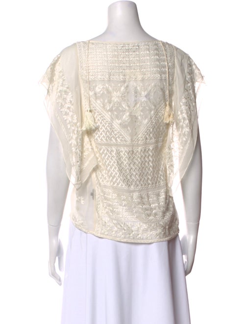 Isabel Marant Silk Bateau Neckline Blouse