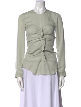 Isabel Marant Silk Crew Neck Top