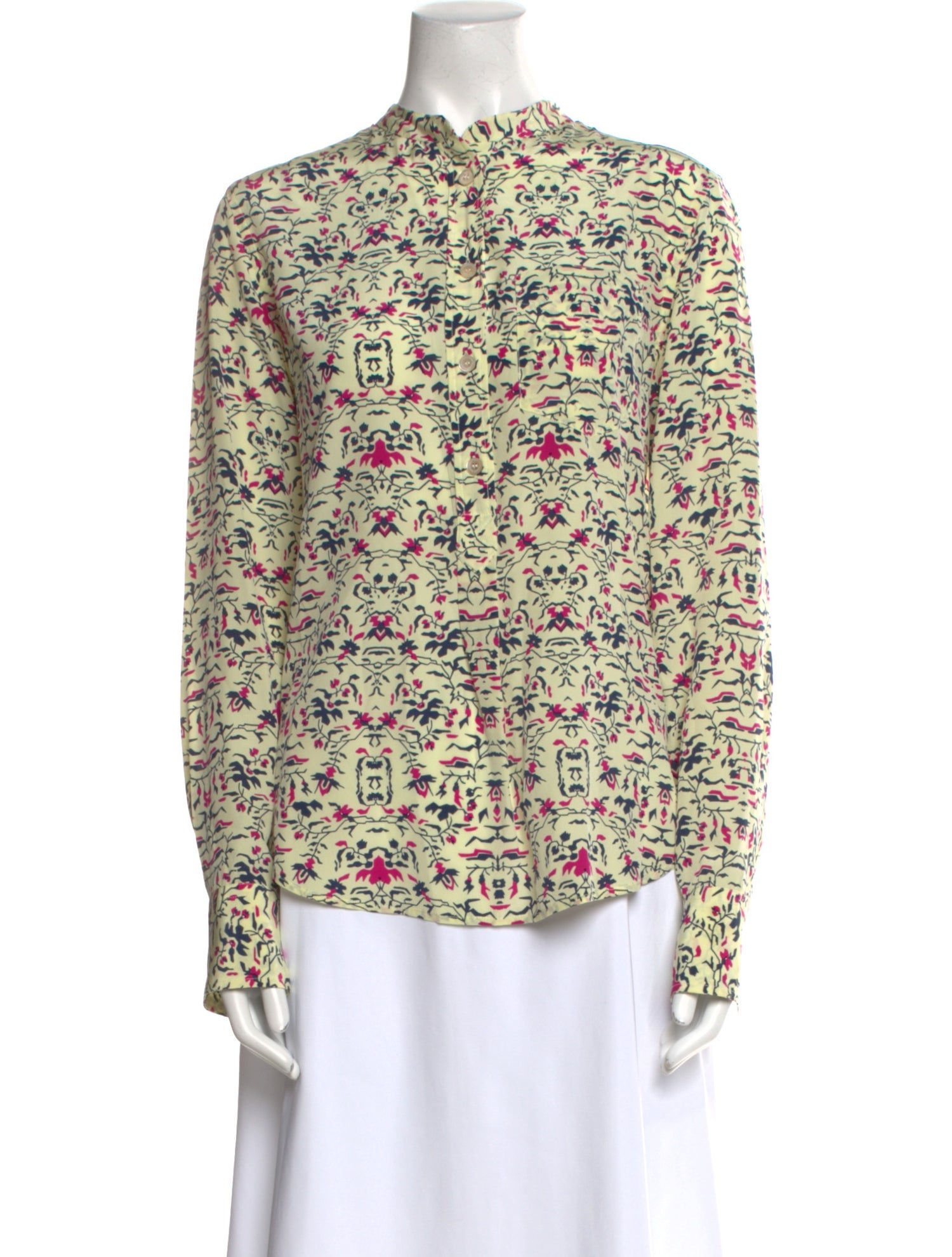 Isabel Marant Silk Floral Print Blouse