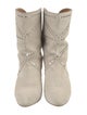 Isabel Marant Suede Studded Accents Western Boots