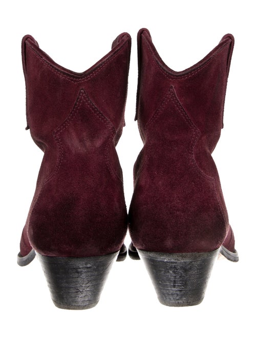 Isabel Marant Suede Colorblock Pattern Western Boots