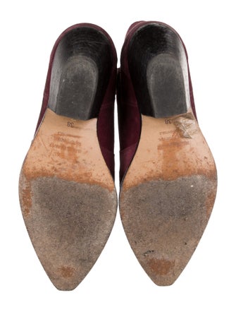 Isabel Marant Suede Colorblock Pattern Western Boots