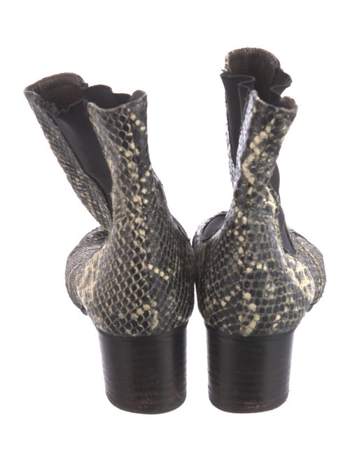Isabel Marant Snakeskin Animal Print Chelsea Boots