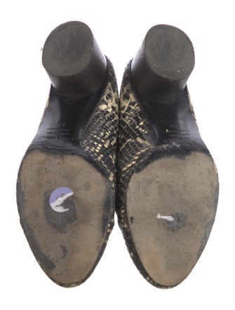 Isabel Marant Snakeskin Animal Print Chelsea Boots