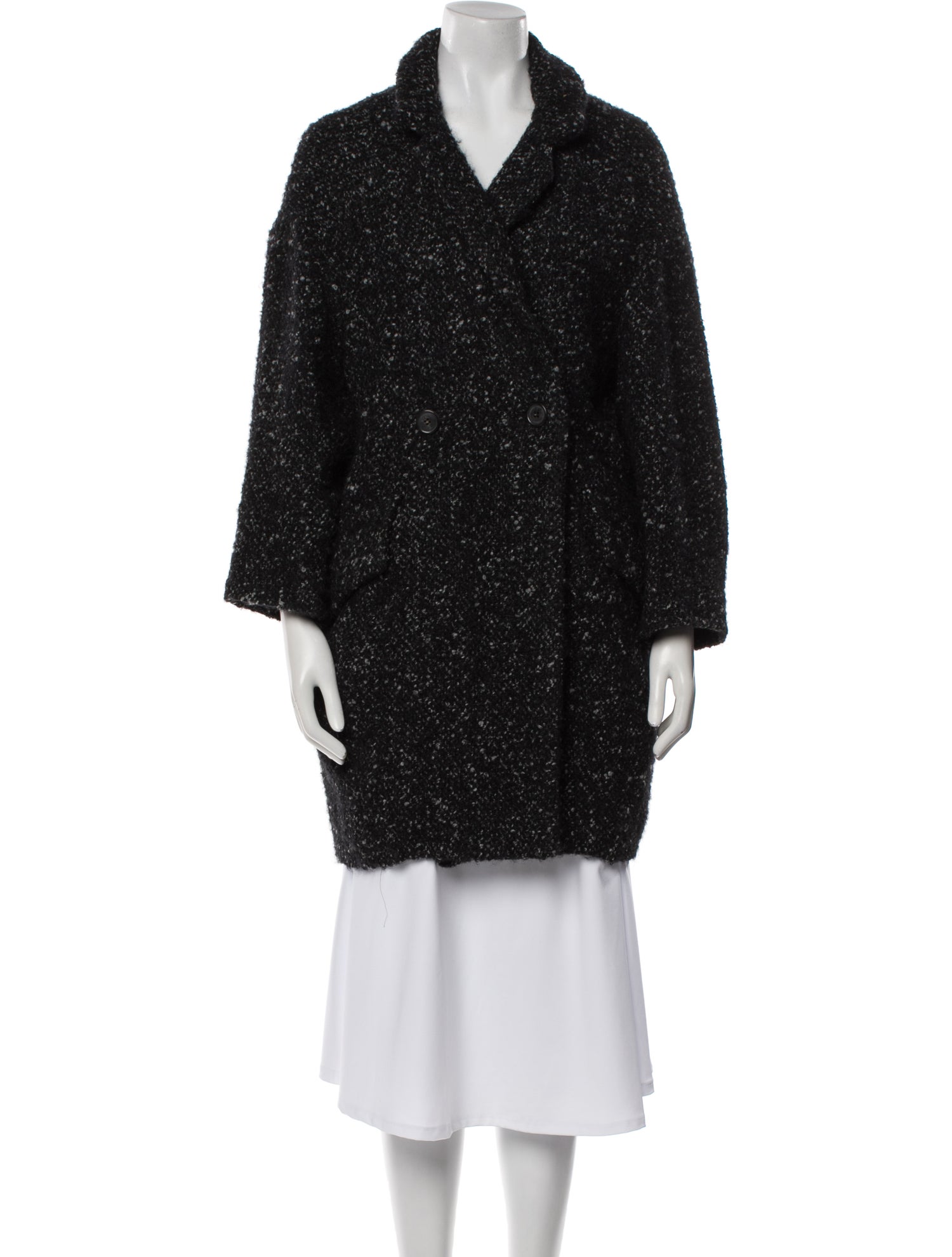 Isabel Marant Virgin Wool Faux Fur Coat