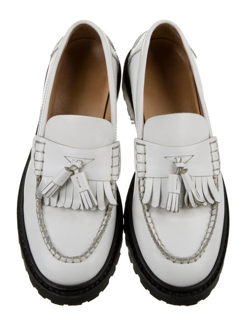 Isabel Marant Leather Tassel Accents Loafers
