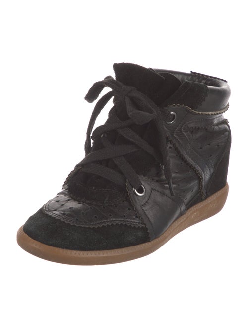 Isabel Marant Leather Wedge Sneakers