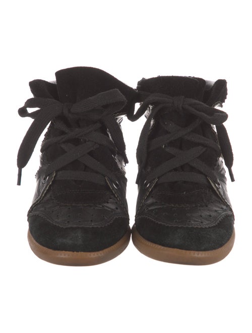 Isabel Marant Leather Wedge Sneakers