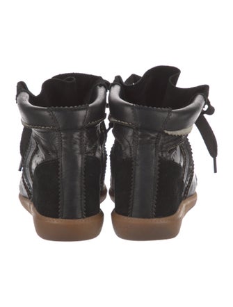 Isabel Marant Leather Wedge Sneakers