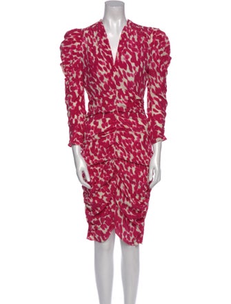 Isabel Marant Silk Knee-Length Dress