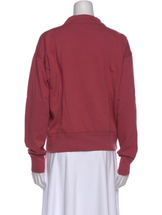 Isabel Marant Graphic Print Mock Neck Sweatshirt