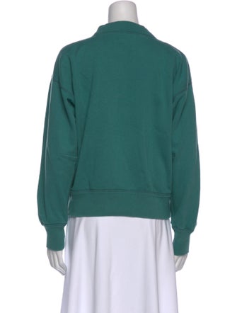 Isabel Marant Graphic Print Mock Neck Sweatshirt