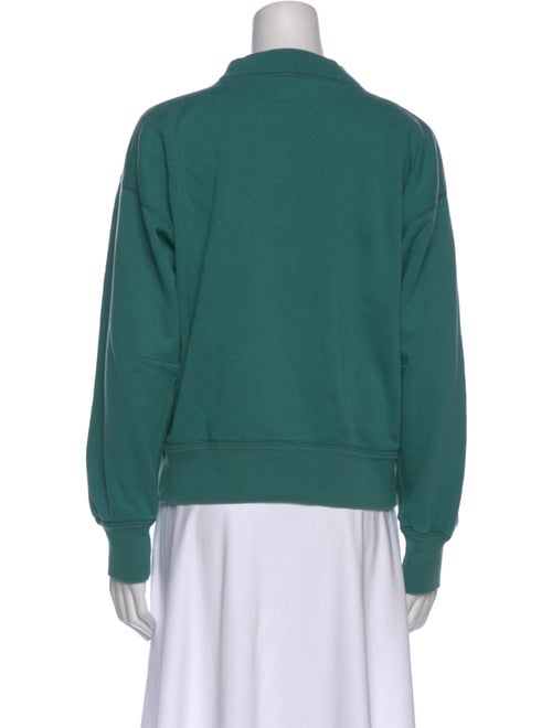 Isabel Marant Graphic Print Mock Neck Sweatshirt