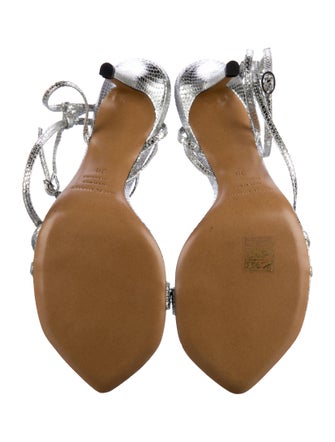 Isabel Marant Embossed Leather Slingback Sandals