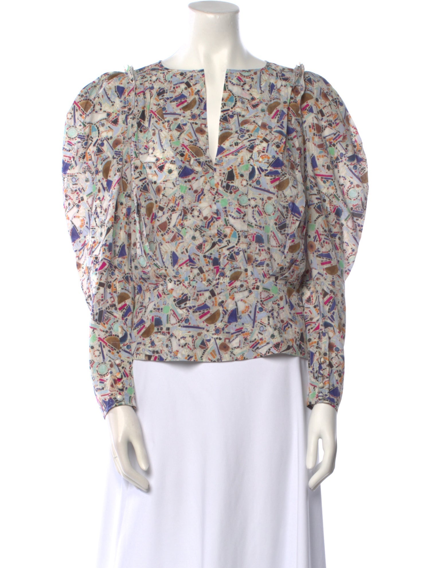 Isabel Marant Silk Printed Blouse w/ Tags