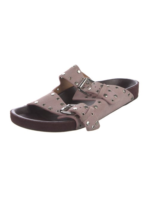 Isabel Marant Suede Studded Accents Slides