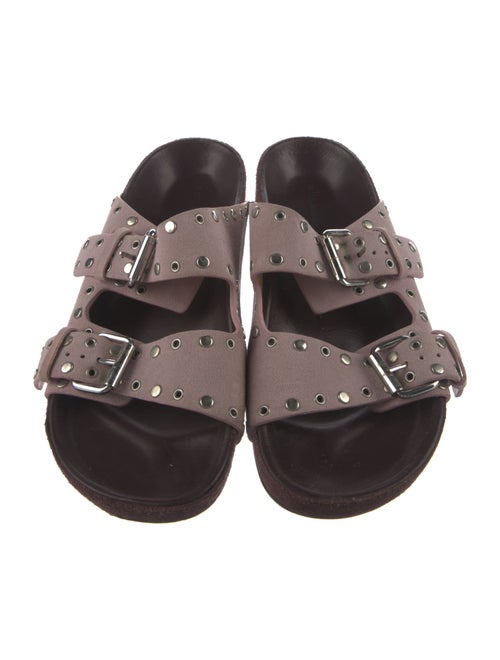 Isabel Marant Suede Studded Accents Slides