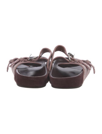 Isabel Marant Suede Studded Accents Slides