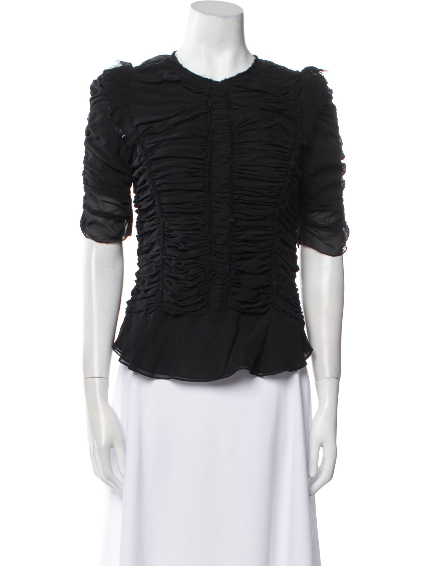 Isabel Marant Silk Crew Neck Top