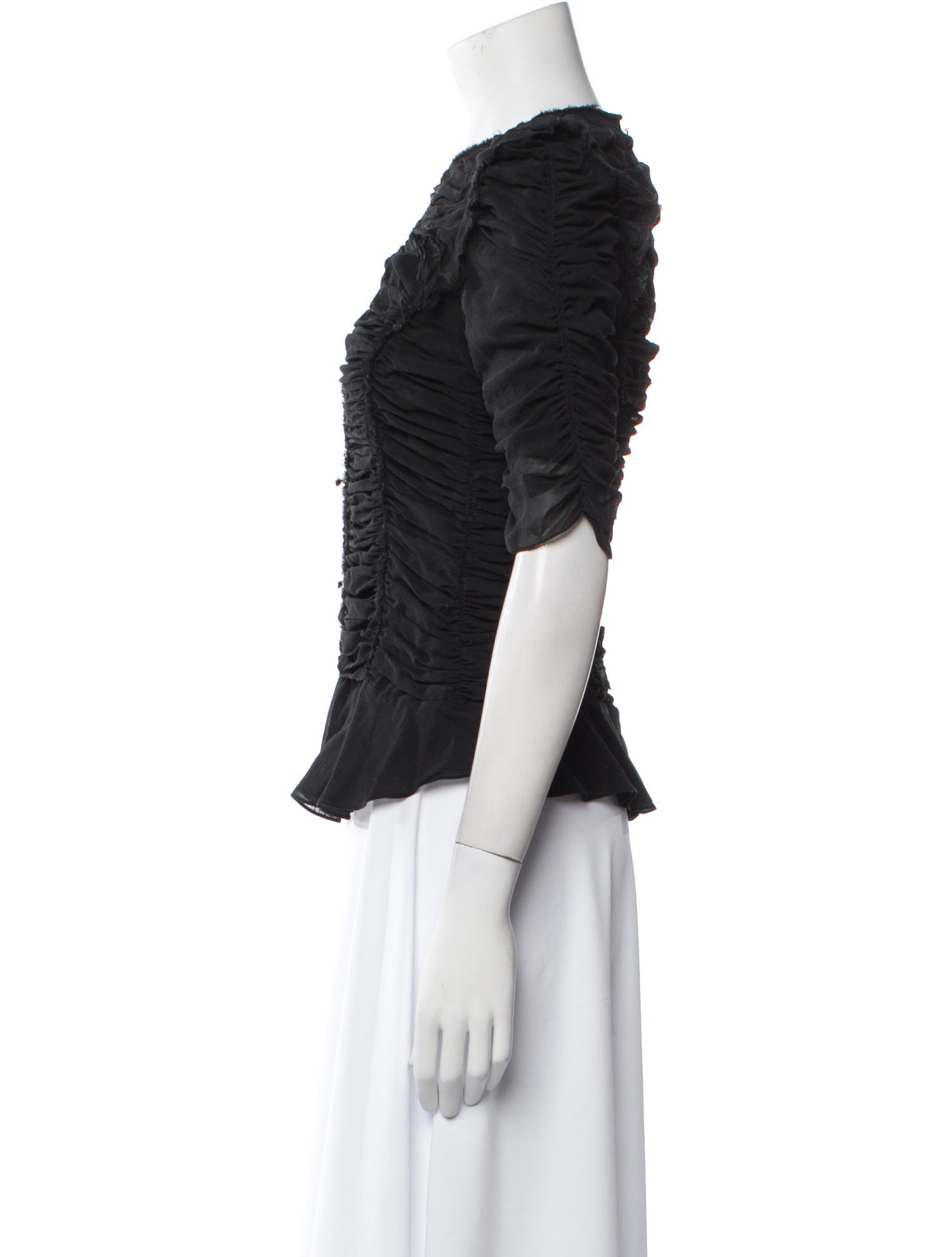 Isabel Marant Silk Crew Neck Top