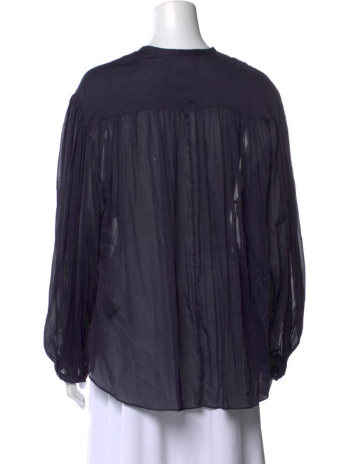Isabel Marant Mock Neck Long Sleeve Blouse