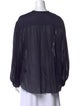 Isabel Marant Mock Neck Long Sleeve Blouse