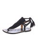 Isabel Marant Suede Tassel Accents Slingback Sandals