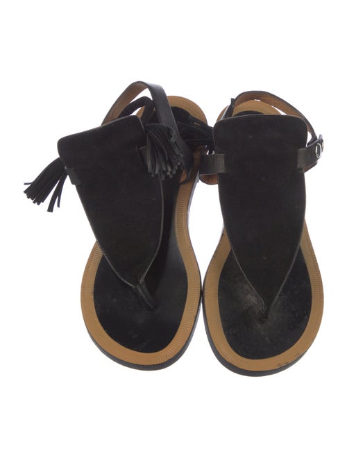 Isabel Marant Suede Tassel Accents Slingback Sandals