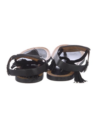 Isabel Marant Suede Tassel Accents Slingback Sandals