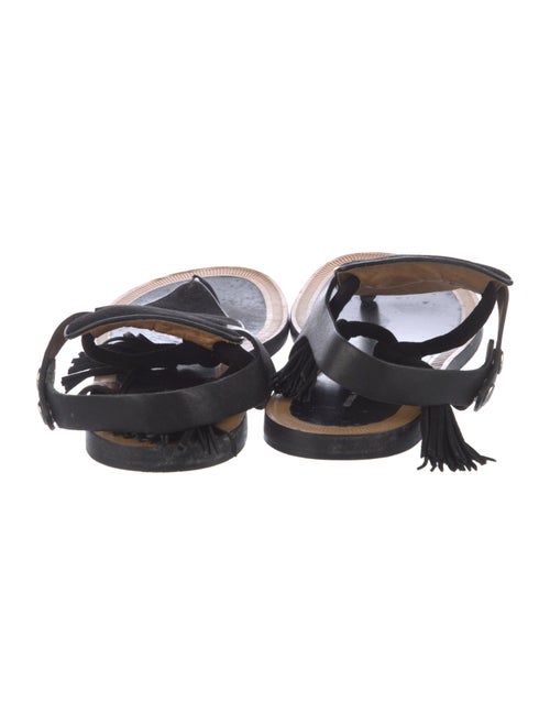Isabel Marant Suede Tassel Accents Slingback Sandals