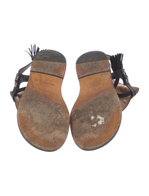 Isabel Marant Suede Tassel Accents Slingback Sandals