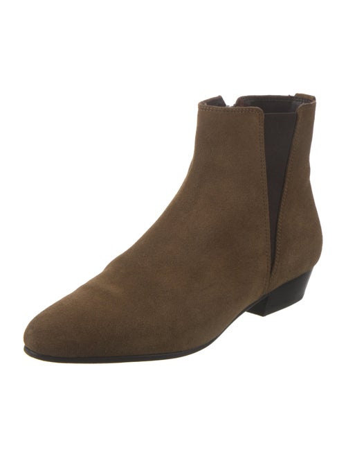 Isabel Marant Suede Colorblock Pattern Chelsea Boots