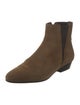 Isabel Marant Suede Colorblock Pattern Chelsea Boots