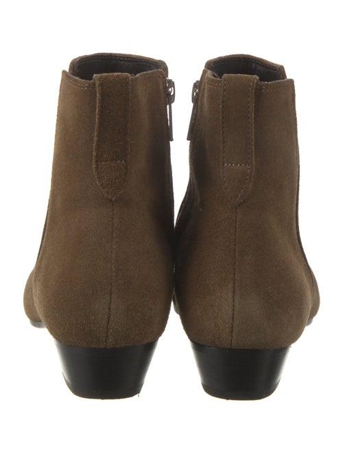 Isabel Marant Suede Colorblock Pattern Chelsea Boots