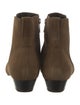 Isabel Marant Suede Colorblock Pattern Chelsea Boots