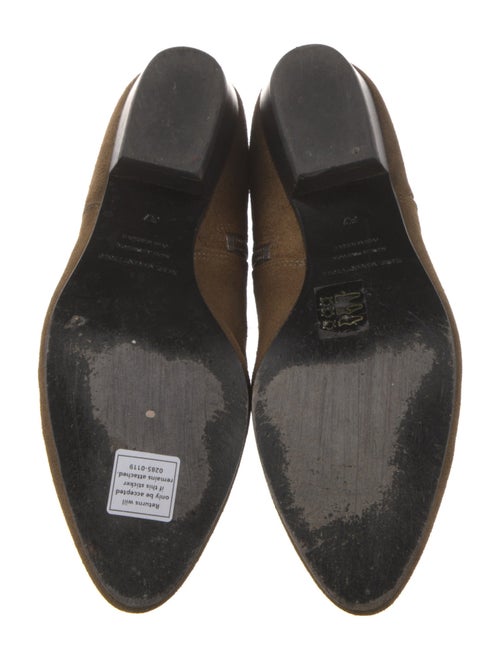 Isabel Marant Suede Colorblock Pattern Chelsea Boots