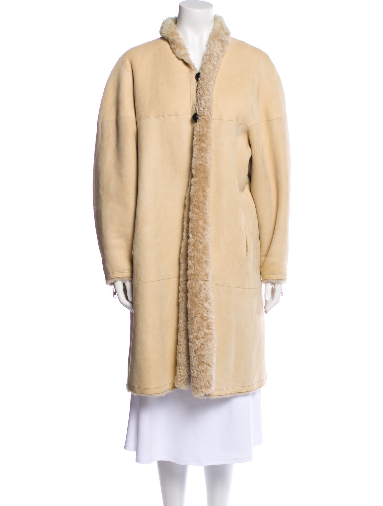 Isabel Marant Abazoe Lamb Leather Faux Fur Vest