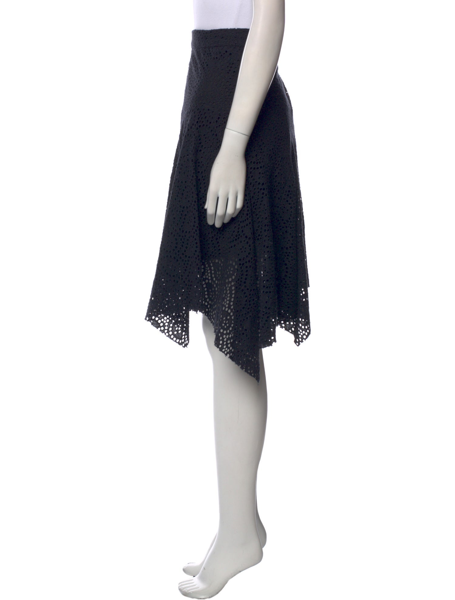 Isabel Marant Eyelet Trim Knee-Length Skirt