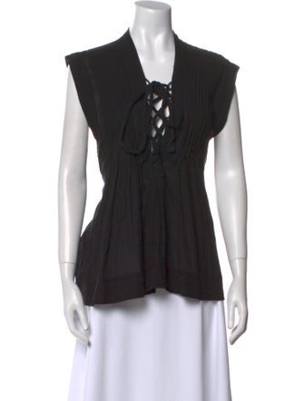Isabel Marant V-Neck Sleeveless Blouse