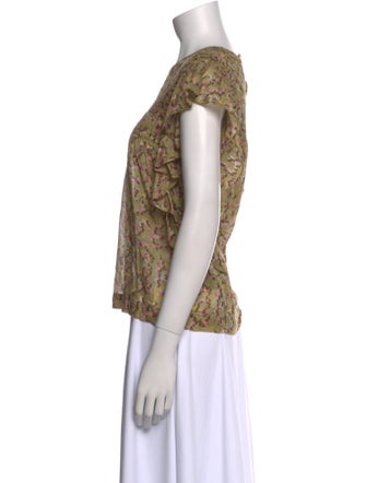 Étoile Isabel Marant Printed Scoop Neck Top