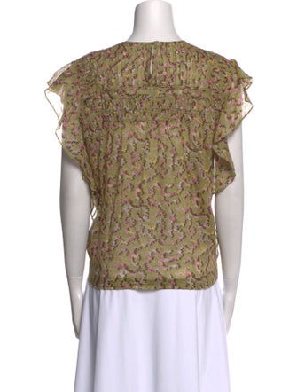 Étoile Isabel Marant Printed Scoop Neck Top