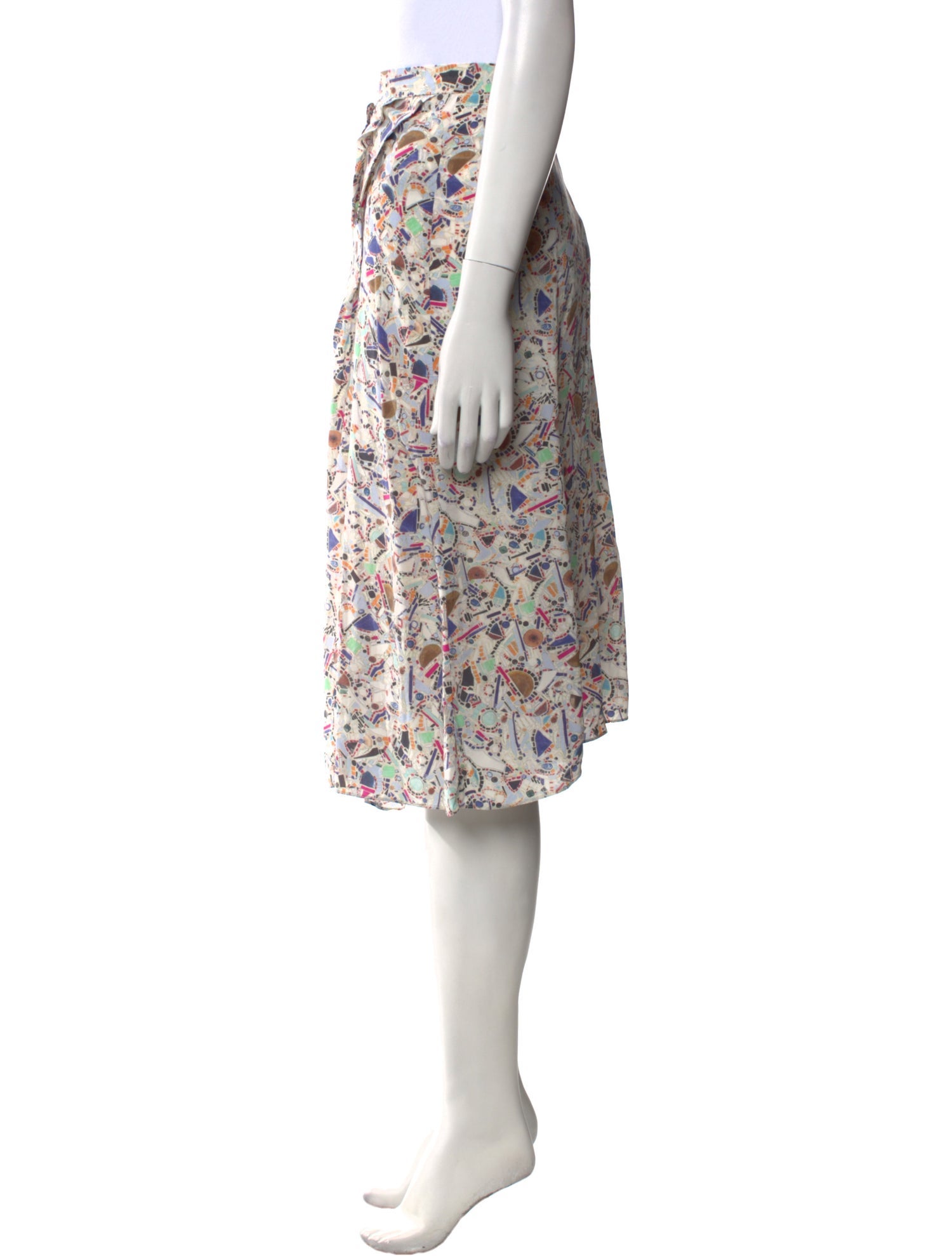 Isabel Marant Silk Knee-Length Skirt